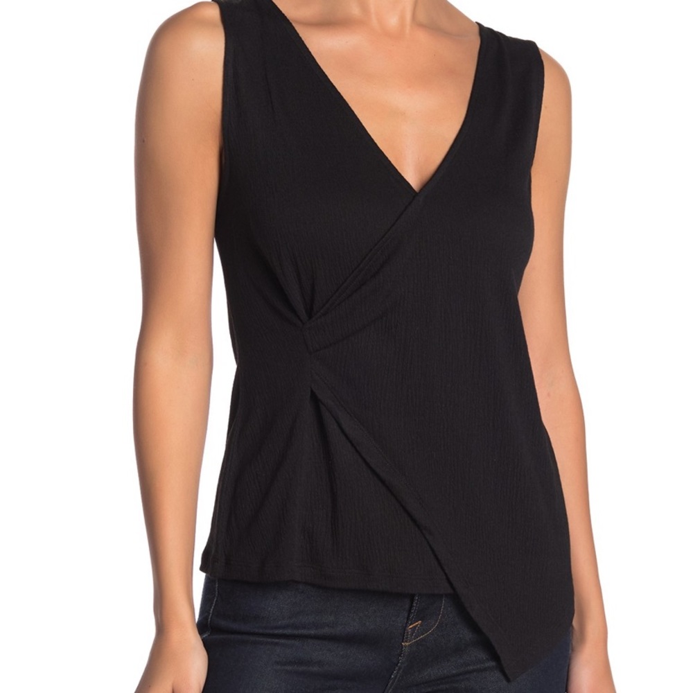 NWT 14 & Union Texture Knit Wrap Tank Top Sz S